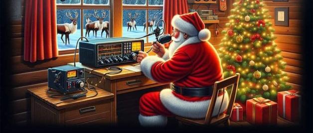 Santa With Radio